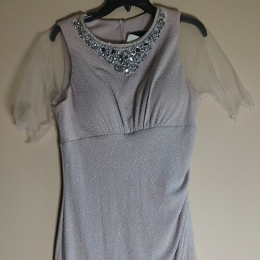 Custom Catchet Champagne Dress